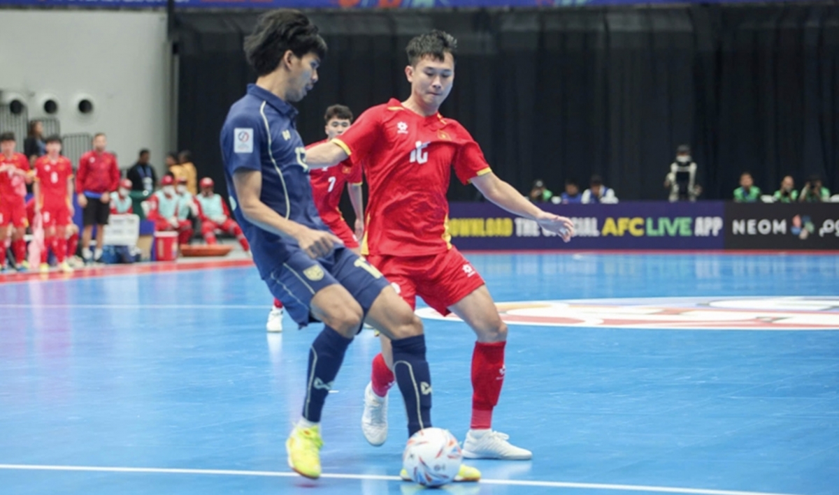 Vietnam lose 0-1 to Thailand, finish second in Group B at AFC Futsal Asian Cup